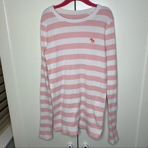 Abercrombie Kids Striped Thermal Long Sleeve Shirt